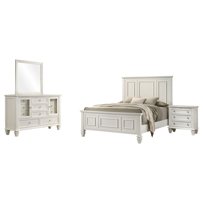 Sandy Beach 4 & 5 Piece Pc Bedroom Set Cal.King & E.King - U&U Home Budget Furniture (Carteret, NJ)