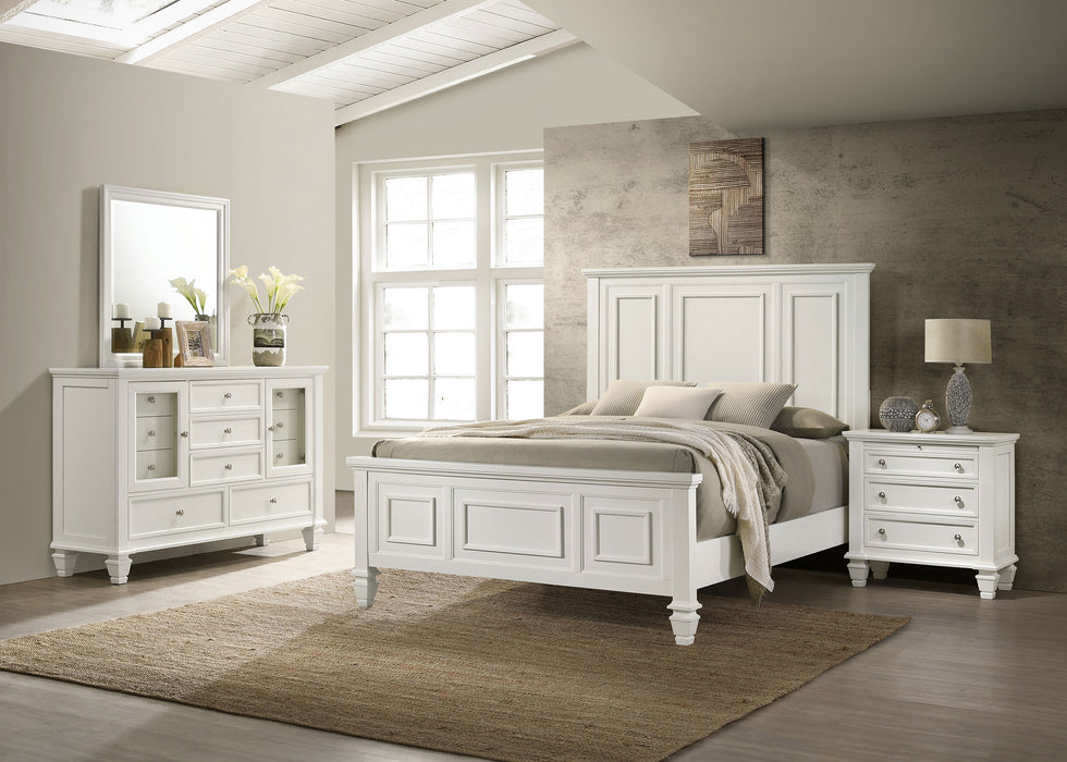 Sandy Beach 4 & 5 Piece Pc Bedroom Set Cal.King & E.King - U&U Home Budget Furniture (Carteret, NJ)