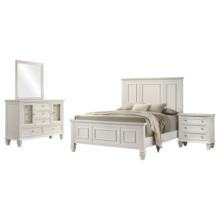 Sandy Beach 4 & 5 Piece Pc Bedroom Set Cal.King & E.King - U&U Home Budget Furniture (Carteret, NJ)