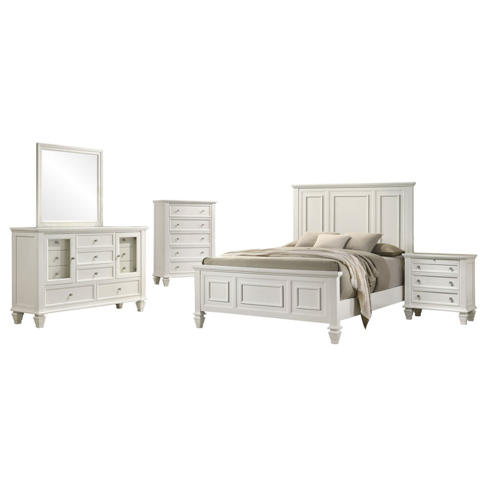 Sandy Beach 4 & 5 Piece Pc Bedroom Set Cal.King & E.King - U&U Home Budget Furniture (Carteret, NJ)