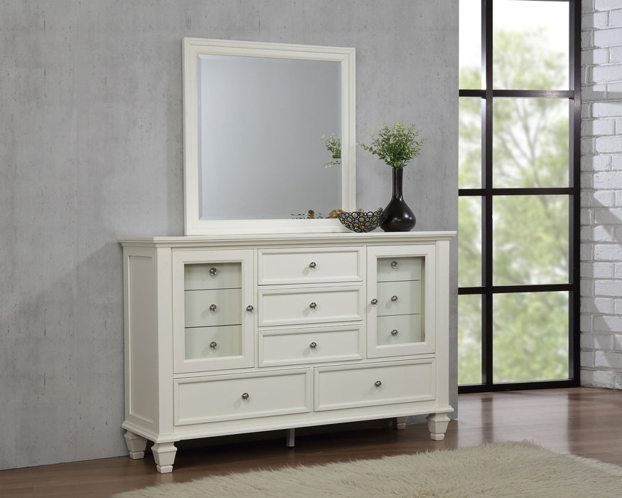 Sandy Beach Dresser With Mirror - U&U Home Budget Furniture (Carteret, NJ)