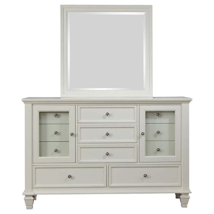 Sandy Beach Dresser With Mirror - U&U Home Budget Furniture (Carteret, NJ)