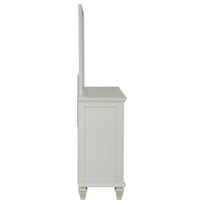 Sandy Beach Dresser With Mirror - U&U Home Budget Furniture (Carteret, NJ)