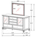 Sandy Beach Dresser With Mirror - U&U Home Budget Furniture (Carteret, NJ)