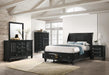 Sandy Beach Storage Bedroom Set with Sleigh Headboard - U&U Home Budget Furniture (Carteret, NJ)