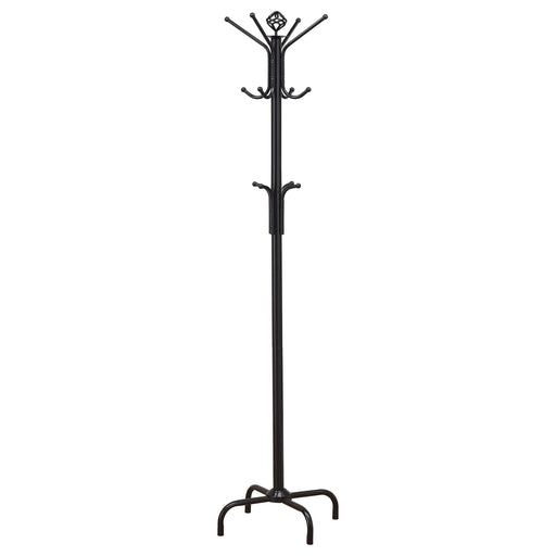 Collier 12-hook Coat Rack Black - U&U Home Budget Furniture (Carteret, NJ)