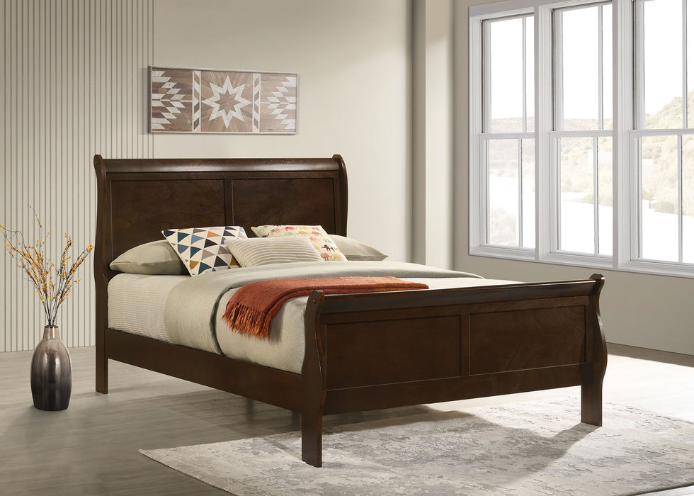 Louis Philippe Queen Beds - U&U Home Budget Furniture (Carteret, NJ)