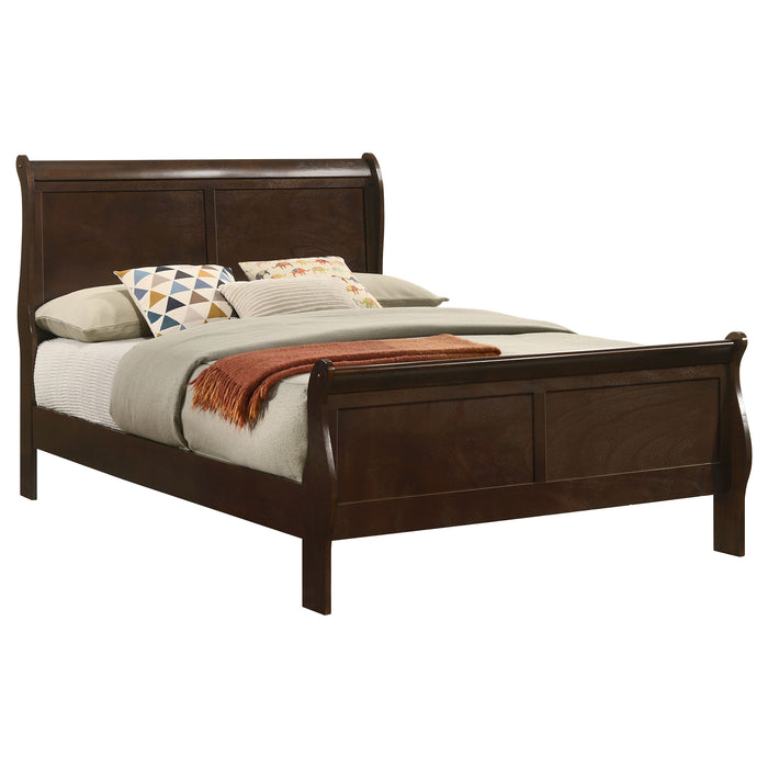 Louis Philippe Queen Beds - U&U Home Budget Furniture (Carteret, NJ)