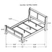 Louis Philippe Queen Beds - U&U Home Budget Furniture (Carteret, NJ)