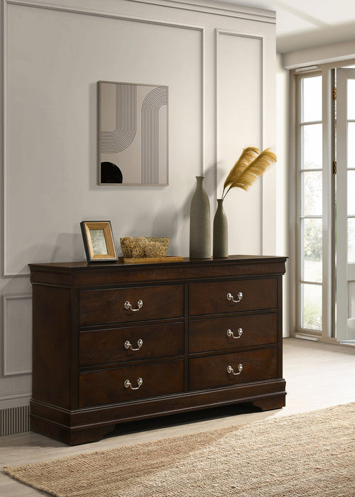 Louis Philippe Dresser Brown - U&U Home Budget Furniture (Carteret, NJ)