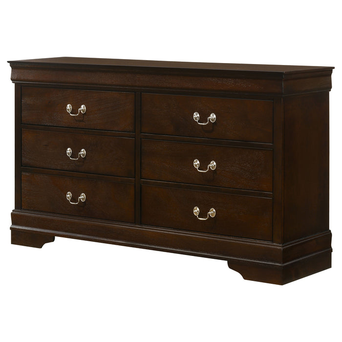 Louis Philippe Dresser Brown - U&U Home Budget Furniture (Carteret, NJ)