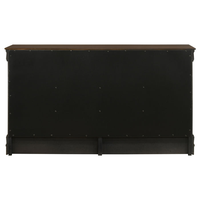 Louis Philippe Dresser Brown - U&U Home Budget Furniture (Carteret, NJ)