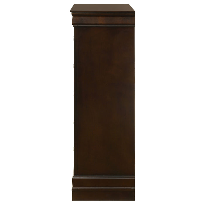 Louis Philippe Chest Brown - U&U Home Budget Furniture (Carteret, NJ)