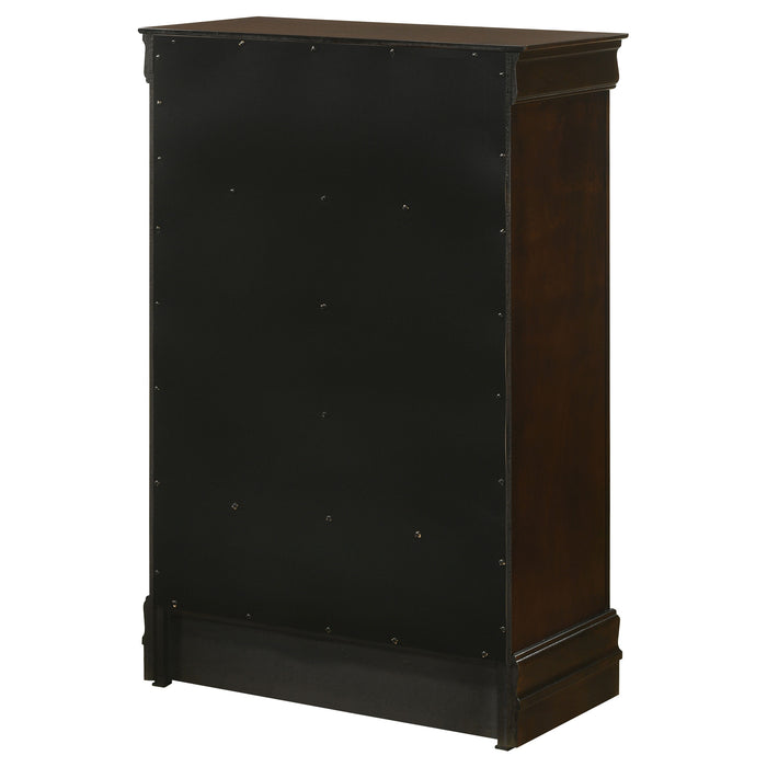 Louis Philippe Chest Brown - U&U Home Budget Furniture (Carteret, NJ)