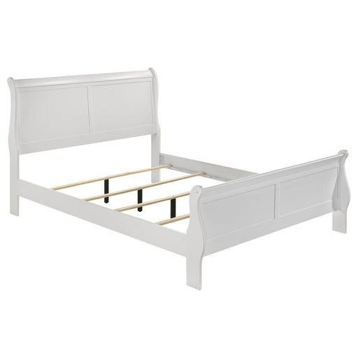 Louis Philippe Eastern King, Full, & Queen Bed - U&U Home Budget Furniture (Carteret, NJ)