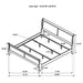 Louis Philippe Eastern King, Full, & Queen Bed - U&U Home Budget Furniture (Carteret, NJ)