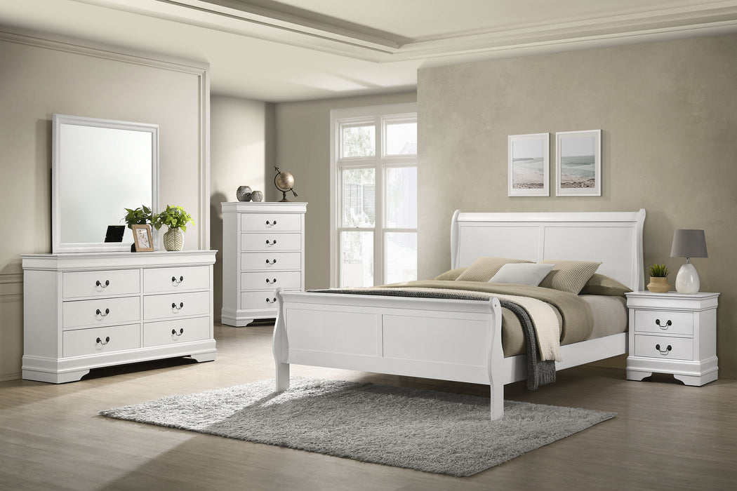 Louis Philippe 4 & 5 Piece Bedroom Sets Twin & Queen - U&U Home Budget Furniture (Carteret, NJ)