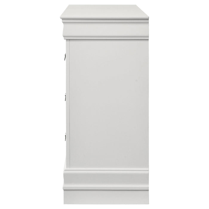 Louis Philippe 6-drawer Dresser White - U&U Home Budget Furniture (Carteret, NJ)