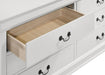 Louis Philippe 6-drawer Dresser White - U&U Home Budget Furniture (Carteret, NJ)