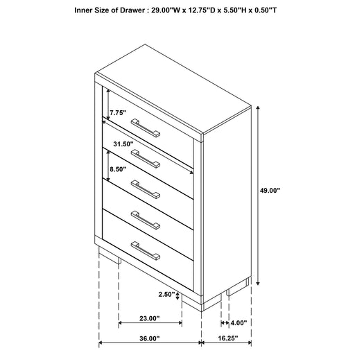 Jessica Minimalistic Platform Bedroom Set - U&U Home Budget Furniture (Carteret, NJ)