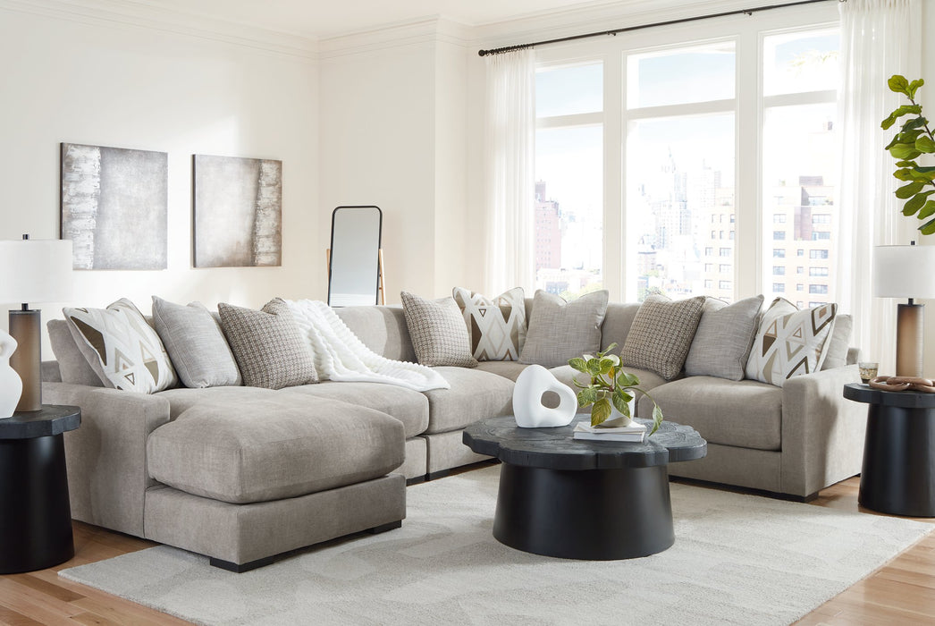 Aslan Court Sectional with Chaise - U&U Home Budget Furniture (Carteret, NJ)