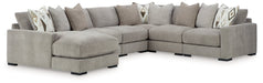 Aslan Court Sectional with Chaise - U&U Home Budget Furniture (Carteret, NJ)