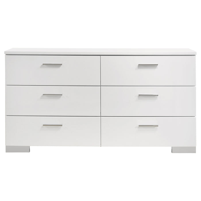 Felicity Bedroom Set White - U&U Home Budget Furniture (Carteret, NJ)