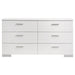 Felicity Bedroom Set White - U&U Home Budget Furniture (Carteret, NJ)