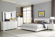 Felicity 5-piece Queen Bedroom Set with LED Headboard Glossy White - U&U Home Budget Furniture (Carteret, NJ)