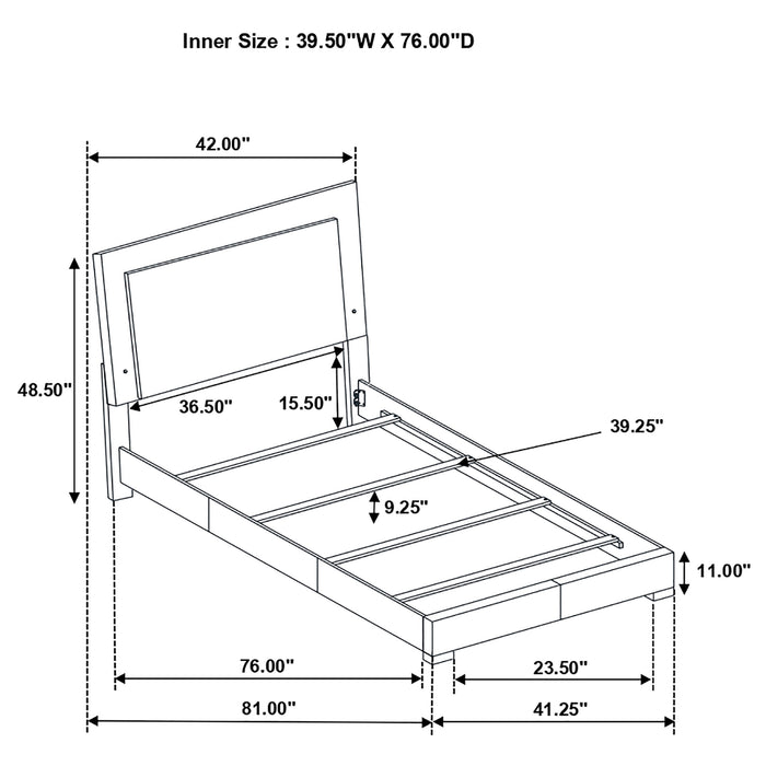 Felicity Bedroom Set White - U&U Home Budget Furniture (Carteret, NJ)
