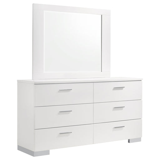 Felicity Dresser With Mirror - U&U Home Budget Furniture (Carteret, NJ)