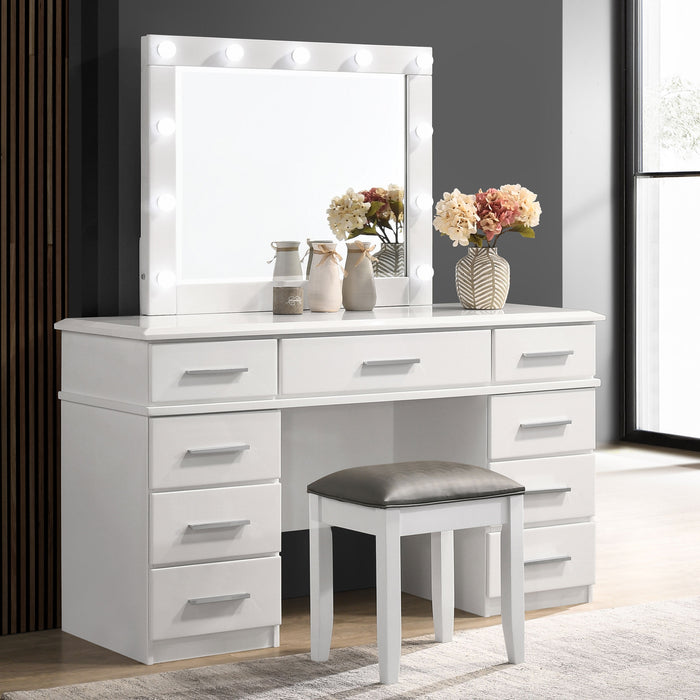 Felicity Vanity Stools - U&U Home Budget Furniture (Carteret, NJ)