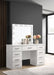 Felicity 9-drawer Vanity Desk with Lighted Mirror Glossy White - U&U Home Budget Furniture (Carteret, NJ)