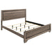 Kauffman California King, E.king, & Queen Panel Bed Washed Taupe - U&U Home Budget Furniture (Carteret, NJ)