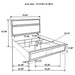 Miranda Eastern King Bed - U&U Home Budget Furniture (Carteret, NJ)