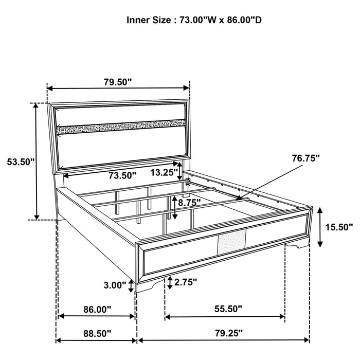 Miranda 4 Pc Bedroom Set - U&U Home Budget Furniture (Carteret, NJ)