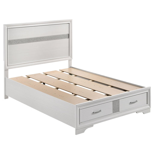 Miranda Full & Twin Storage Bed White - U&U Home Budget Furniture (Carteret, NJ)