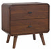 Robyn 2-drawer Nightstand Dark Walnut - U&U Home Budget Furniture (Carteret, NJ)