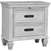 Franco 2-drawer Nightstand Antique White - U&U Home Budget Furniture (Carteret, NJ)
