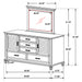 Franco Dresser With Mirror - U&U Home Budget Furniture (Carteret, NJ)