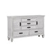 Franco 5-drawer Dresser Antique White - U&U Home Budget Furniture (Carteret, NJ)