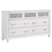 Barzini 7-drawer Dresser White - U&U Home Budget Furniture (Carteret, NJ)