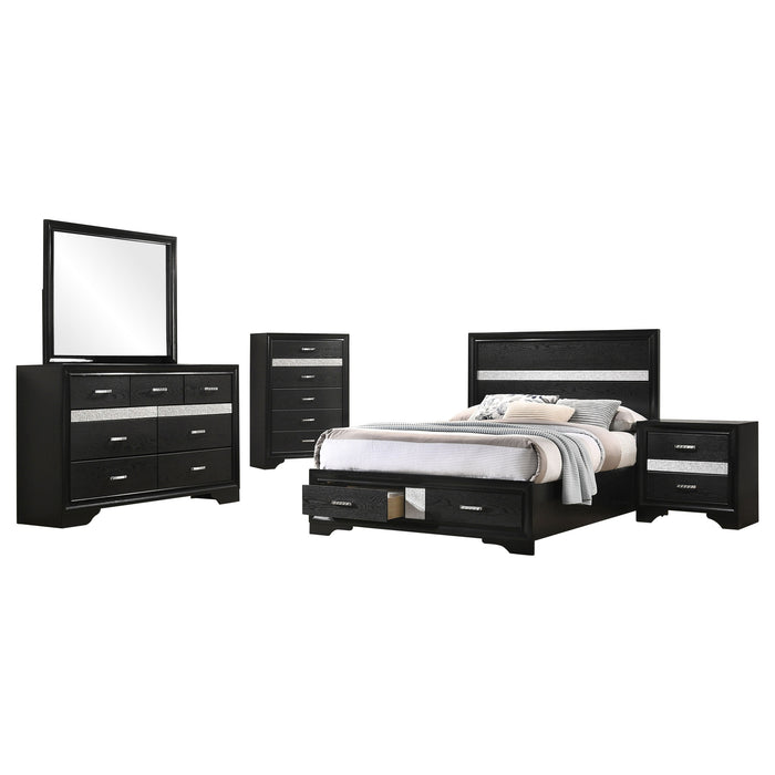Miranda Bedroom Set with Storage - U&U Home Budget Furniture (Carteret, NJ)