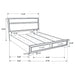 Miranda Bedroom Set with Storage - U&U Home Budget Furniture (Carteret, NJ)