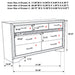Miranda Bedroom Set with Storage - U&U Home Budget Furniture (Carteret, NJ)