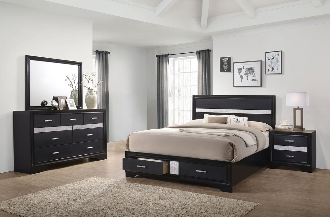 Miranda Bedroom Set with Storage - U&U Home Budget Furniture (Carteret, NJ)