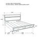Miranda Bedroom Set with Storage - U&U Home Budget Furniture (Carteret, NJ)
