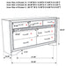 Miranda Bedroom Set with Storage - U&U Home Budget Furniture (Carteret, NJ)