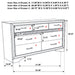 Miranda Bedroom Set with Storage - U&U Home Budget Furniture (Carteret, NJ)