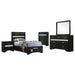 Miranda Bedroom Sets Black - U&U Home Budget Furniture (Carteret, NJ)